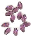 1 12x8mm Amethyst Swarovski Polygon Bead